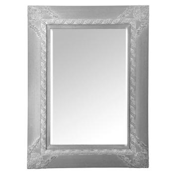 Estila Luxusné vintage obdĺžnikové zrkadlo Ancilla s hrubým hlineným rámom v sivo-bielom prevedení 120cm obrázok