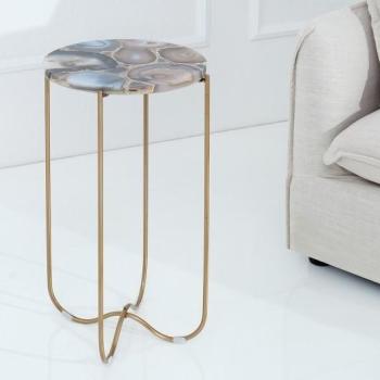 Estila Luxusný achátový stolík Jaspe 35cm obrázok