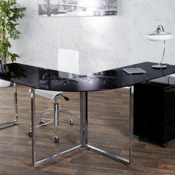 Estila Luxusný elegantný pracovný stôl Big Deal čierny obrázok