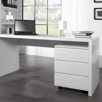 Estila Luxusný moderný dizajnový kancelársky stôl Fast Trade biely 160cm obrázok