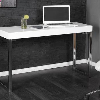Estila Luxusný moderný písací stôl 120x40cm biela obrázok