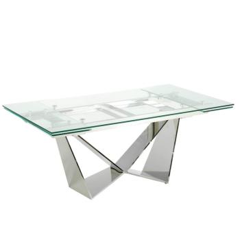 Estila Luxusný rozkladací jedálenský stôl Urbano zo skla 160-220cm obrázok