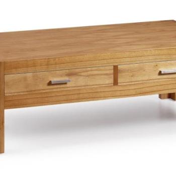 Estila Luxusný štýlový konferenčný stolík s dvomi zásuvkami Natural obrázok