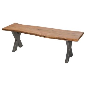 Estila Masívna dizajnová lavica Live Edge obrázok