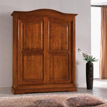 Estila Masívna šatníková skriňa Mozatti s dvomi posuvnými dverami v klasickom štýle s vyrezávaním 227cm obrázok
