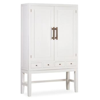 Estila Masívna vintage skriňa Blanc z dreva mindi v bielej farbe 180cm obrázok