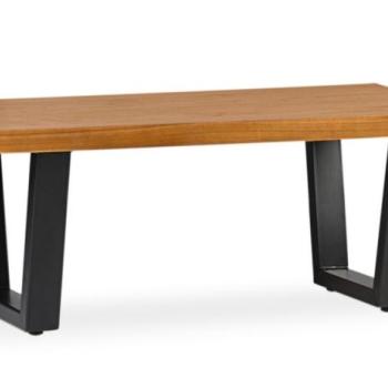 Estila Masívny industriálny konferenčný stolík MADHU z dreva mindi 120cm obrázok