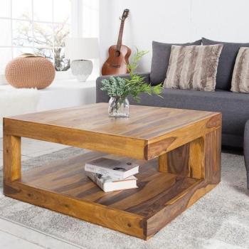 Estila Masívny konferenčný stolík Giant 80cm Honey obrázok