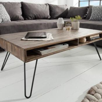 Estila Masívny retro konferenčný stolík Leeds 110cm obrázok