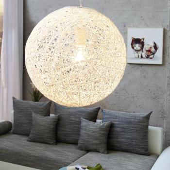 Estila Moderná a elegantná závesná lampa Cocoon M white obrázok