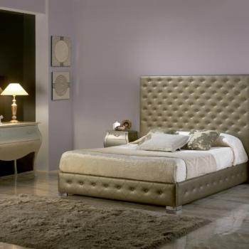 Estila Moderná čalúnená posteľ Leonor s chesterfield prešívaním a s úložným priestorom150-180cm obrázok