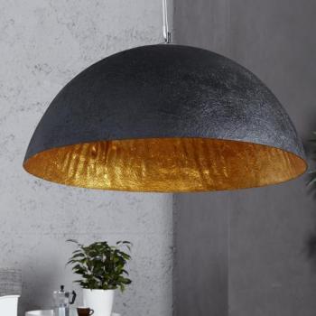 Estila Moderná čierno zlatá sklolaminátová lampa Glow obrázok