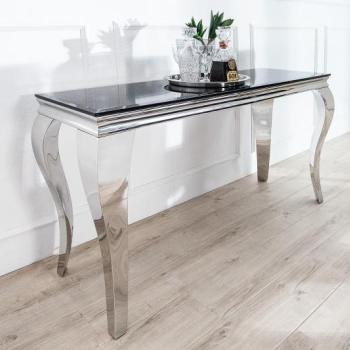 Estila Moderná dizajnová konzola Modern Barock 140cm čierna obrázok