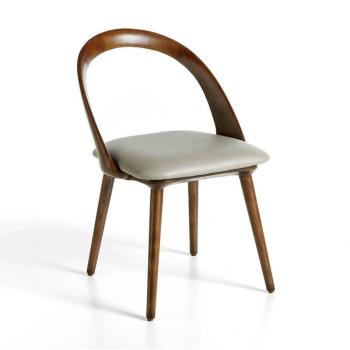 Estila Moderná jedálenská stolička Forma Moderna z eko-kože hnedá 82cm obrázok