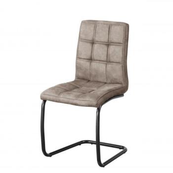 Estila Moderná jedálenská stolička Issoire z mikrovlákna sivohnedej farby 92cm obrázok