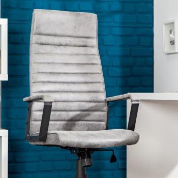 Estila Moderná kancelárska stolička Lazio high grey vintage obrázok