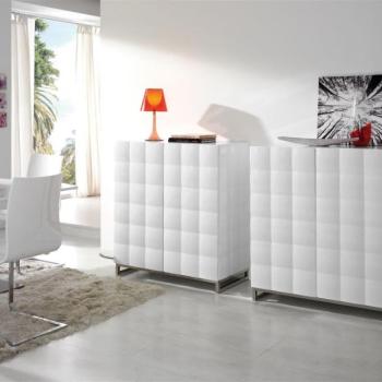 Estila Moderná komoda Donato v bielej farbe 101cm obrázok