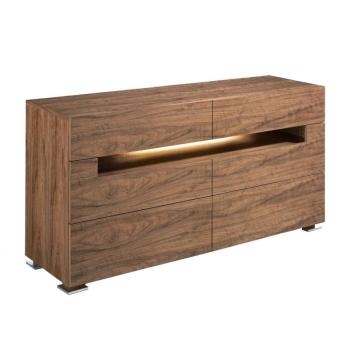 Estila Moderná komoda Vita Naturale s vnútorným LED osvetlením 140cm obrázok