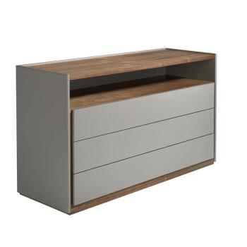 Estila Moderná komoda Vita Naturale v hnedej a sivej farbe 148cm obrázok
