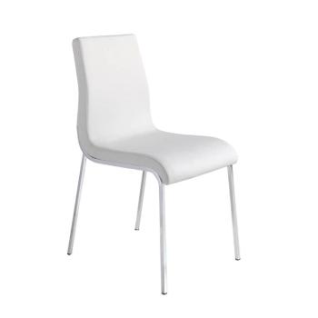 Estila Moderná kožená jedálenská stolička Urbano z eko-kože biela 87cm obrázok