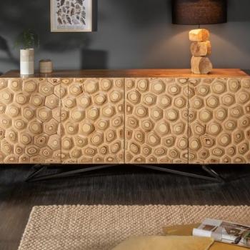 Estila Moderná luxusná obdĺžniková komoda Arvid z masívu mango obrázok