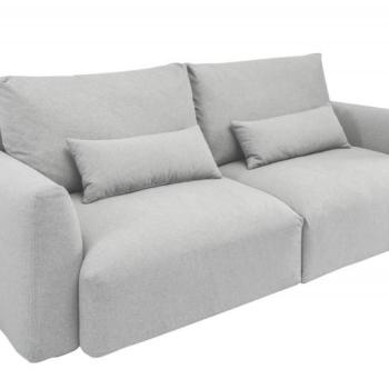 Estila Moderná sedačka Zelga v sivom textilnom poťahu 240cm obrázok