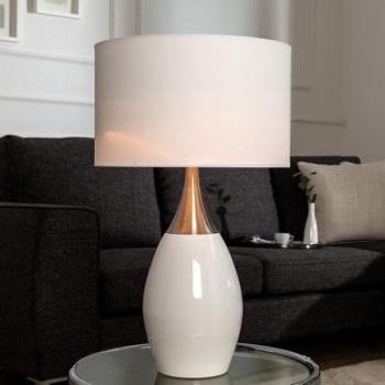 Estila Moderná štýlová stolná lampa Carla 60cm biela obrázok