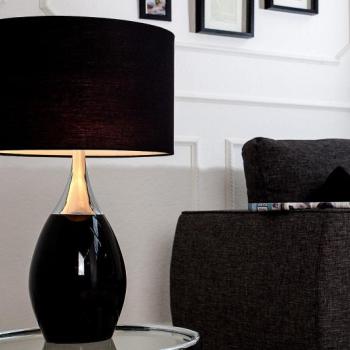Estila Moderná štýlová stolná lampa Carla 60cm čierna obrázok