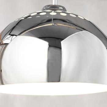Estila Moderné dizajnové závesné svietidlo Chrome Ball obrázok