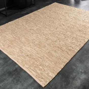 Estila Moderný béžový obdĺžnikový koberec Rhys s krátkym vlasom a jemným štruktúrovaným zdobením 230cm obrázok