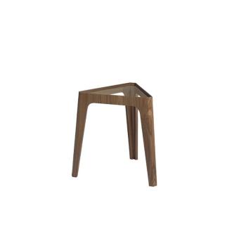 Estila Moderný hnedý príručný stolík Vita Naturale trojuholníkový 58cm obrázok