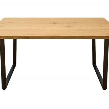 Estila Moderný hranatý jedálenský stôl Garret s čiernymi nohami 140cm obrázok