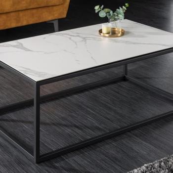 Estila Moderný konferenčný stolík Collabor s mramorovým efektom 100cm obrázok