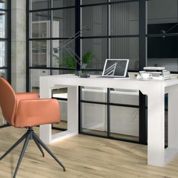 Estila Moderný minimalistický kancelársky stôl Lyon z masívneho dreva 150cm obrázok