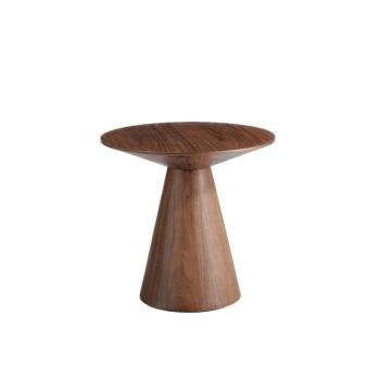Estila Moderný okrúhly príručný stolík Vita Naturale z dreva hnedý 60cm obrázok