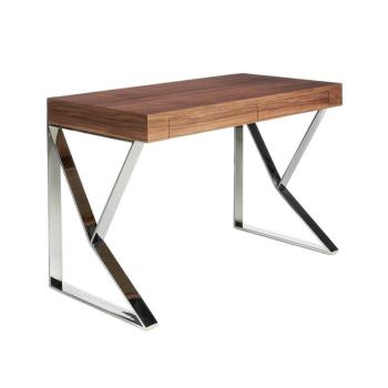 Estila Moderný písací stôl Vita Naturale s chromovými nožičkami 120cm obrázok