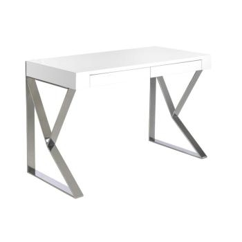 Estila Moderný písací stolík Forma Moderna s chrómovými nožičkami 120cm obrázok