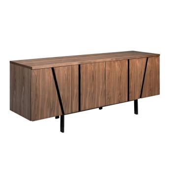 Estila Moderný príborník Vita Naturale hnedý s kovovými nožičkami 191cm obrázok