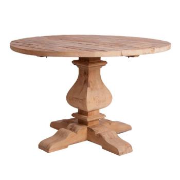 Estila Okrúhly jedálenský stôl naturálnej hnedej farby BERN 120cm obrázok