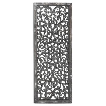 Estila Orientálne vysoké závesné zrkadlo Veidosa v sivo-striebornej farbe 152cm obrázok