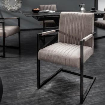 Estila Retro dizajnová stolička Inspirativo tmavosivá 90cm obrázok
