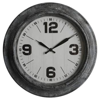 Estila Retro dizajnové nástenné hodiny Nomad okrúhleho tvaru v čiernej farbe 45cm obrázok