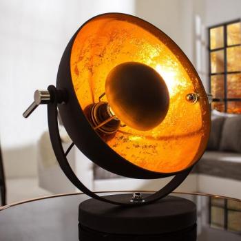 Estila Retro elegantná stolná lampa Studio 40 cm čierna/zlatá obrázok