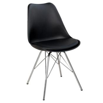 Estila Retro stolička Scandinavia čierna obrázok