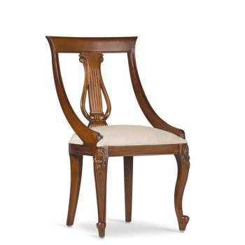 Estila Rustikálna luxusná stolička M-VINTAGE z masívu hnedej farby s béžovým poťahom 90cm obrázok