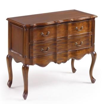Estila Rustikálna masívna komoda M-VINTAGE z mahagónového dreva s dvomi zásuvkami 90cm obrázok