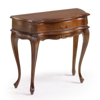 Estila Rustikálna masívna konzola M-VINTAGE z mahagónového dreva so zásuvkou 87cm obrázok