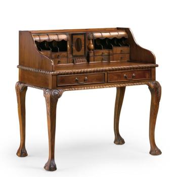 Estila Rustikálny chippendale písací stolík M-VINTAGE z masívneho mahagónového dreva 105cm obrázok