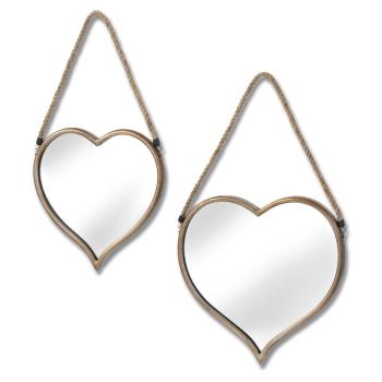 Estila Set dvoch štýlových zrkadiel Heart obrázok