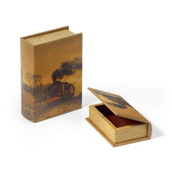 Estila Set kožených dekoračných kníh 2ks 22cm obrázok